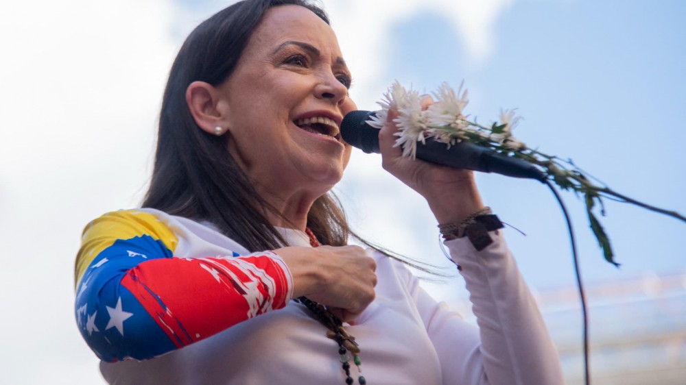 Venezuela: Le chavisme est «affaibli» par Trump, dit l'opposante Maria Corina Machado